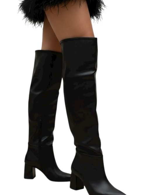 BERNY BLACK WOMEN'S TOP BOOTS