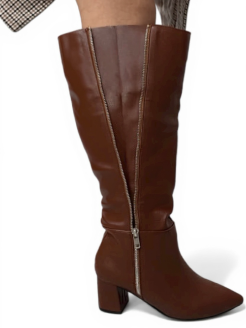 GUSTO XL BROWN WOMEN'S BOOTS