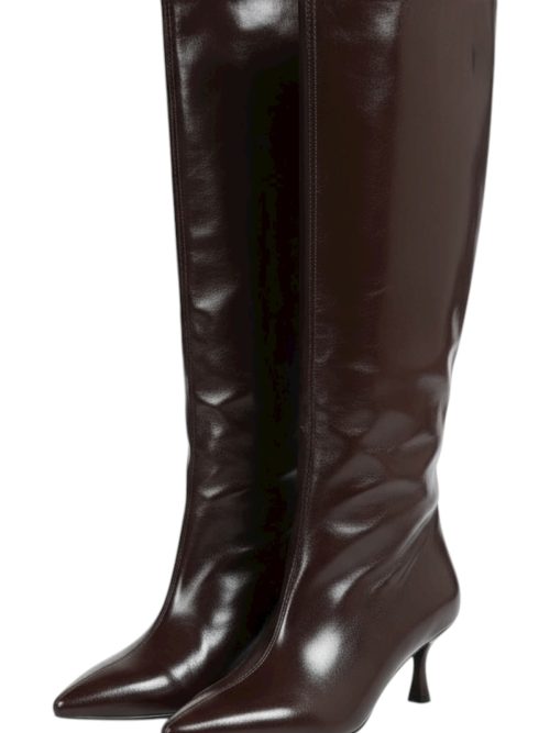 ETERNA DARK BROWN LEATHER WOMEN'S BOOTS