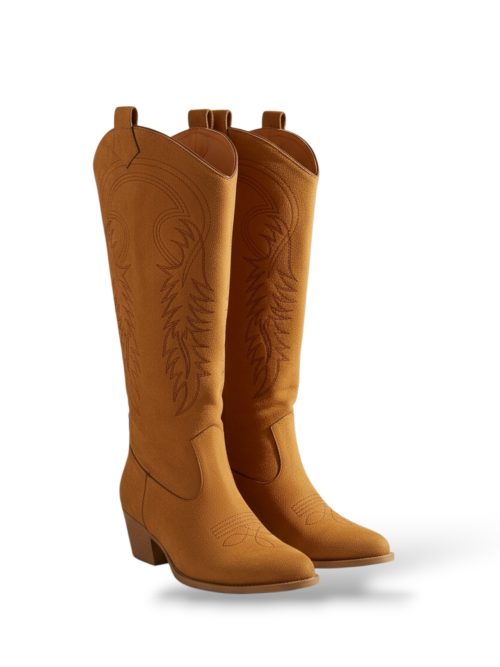 ROSALINA BROWN SUEDE WOMEN'S COWBOY BOOTS