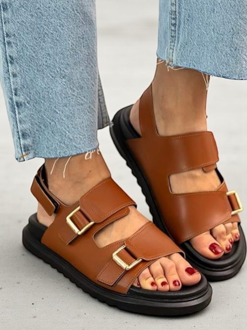 MOI BROWN WOMEN'S SANDALS