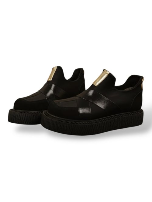 LEN BLACK WOMEN'S LOAFERS