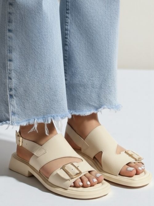 GODDESS BEIGE WOMEN'S SANDALS