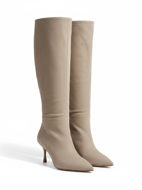 ETERNA BEIGE SUEDE WOMEN'S BOOTS