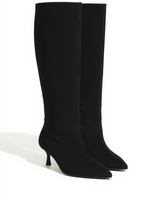 ETERNA BLACK SUEDE WOMEN'S BOOTS