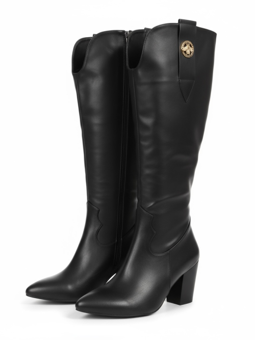 NIVA BLACK WOMEN’S TOP BOOTS
