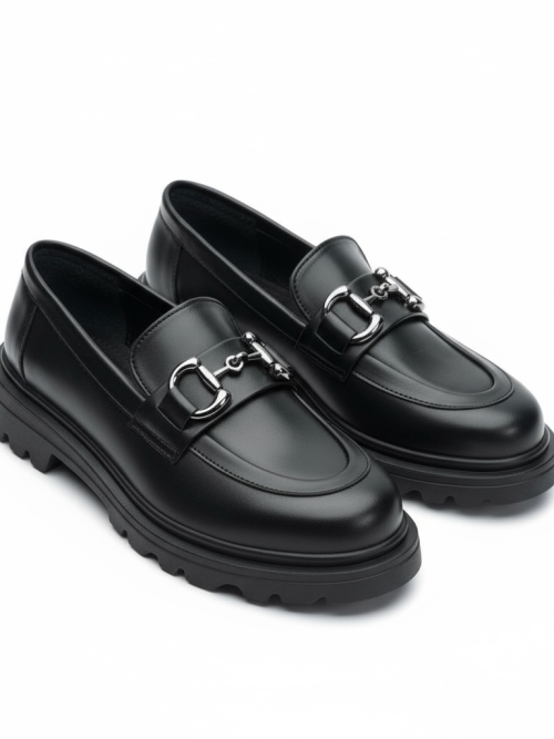 ARBY BLACK WOMEN'S LOAFERS