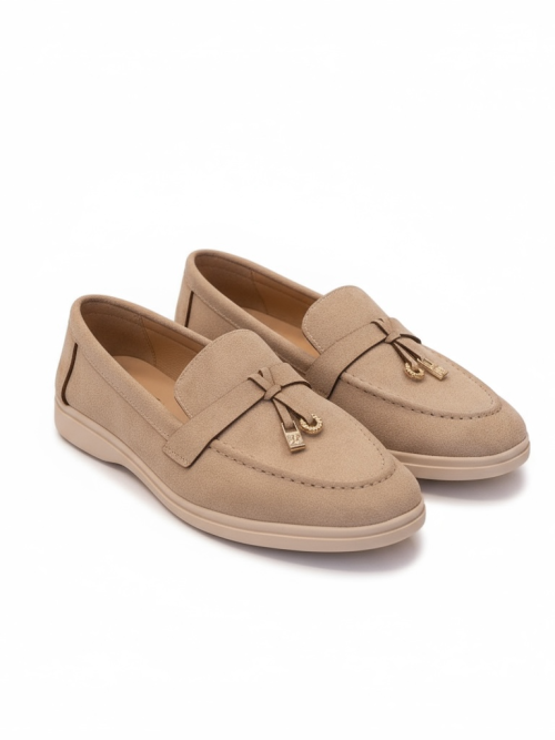 DORA BEIGE SUEDE  WOMEN'S SLIPPERS