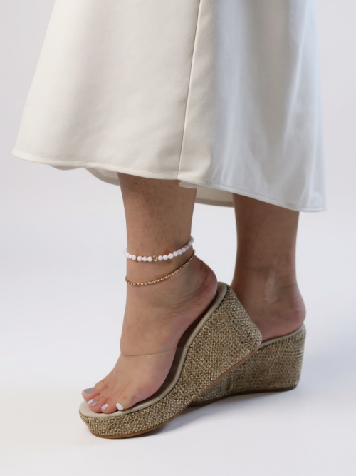 MELT CROCHET  WOMEN'S PLATFORMED SLIPERS