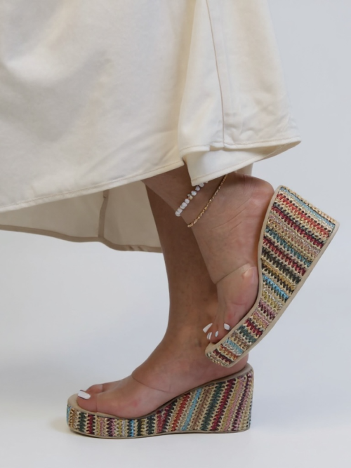 MELT COLORFUL WOMEN'S PLATFORMED SLIPERS