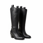 AMSTERDAM BLACK WOMEN'S COWBOY BOOTS