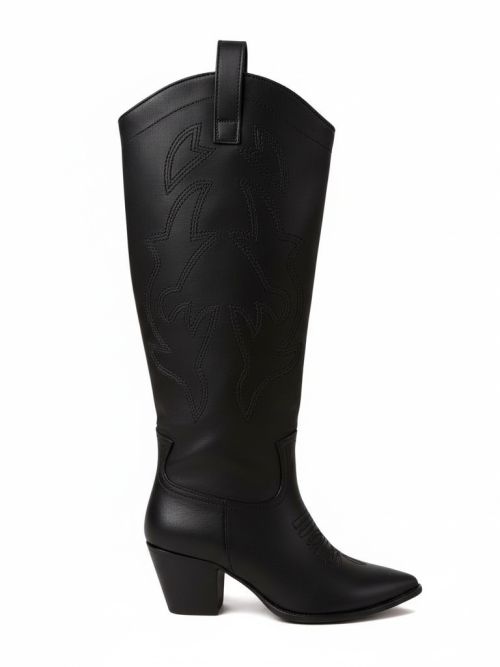 ROSALINA BLACK WOMEN'S COWBOY BOOTS