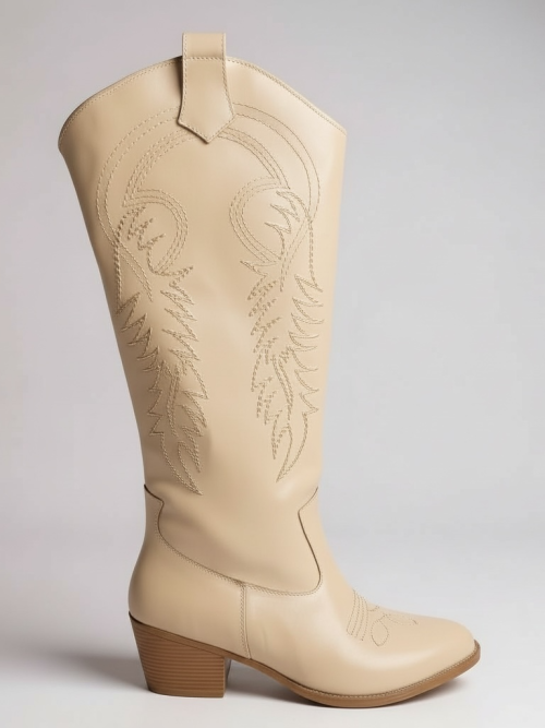 ROSALINA NUDE WOMEN'S COWBOY BOOTS