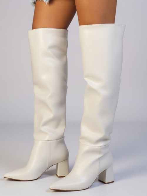 BERNY WHITE WOMEN'S TOP BOOTS