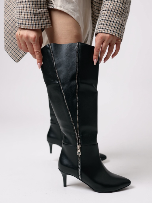 MISHA XL BLACK WOMEN'S BOOTS